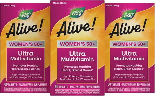 Nature's Way ¡Alive! Multivitamínico ultra potente para mujeres...
