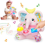 Ryotagift Animales de Peluche Juguetes de Elefante Musical Bilingüe...