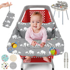 PILLANI Funda para carrito de compras para bebé, funda para silla a...