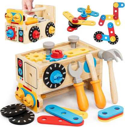 Lehoo Castle Montessori - Juego de herramientas para niños, juego d...