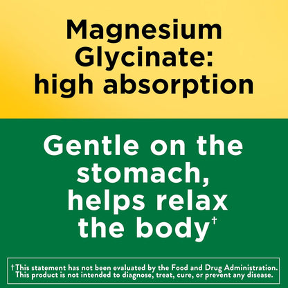 Nature Made - Glicinato de magnesio 200 mg por porción, suplemento...