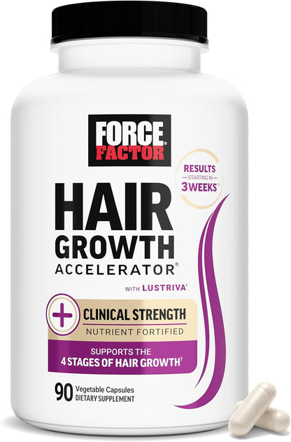 Force Factor Multivitamínico acelerador del crecimiento del cabello...