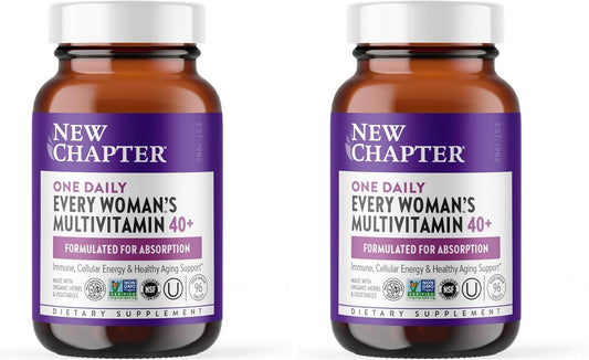 New Chapter Multivitamínico 40+, extra B6 y B12, biotina para el cr...