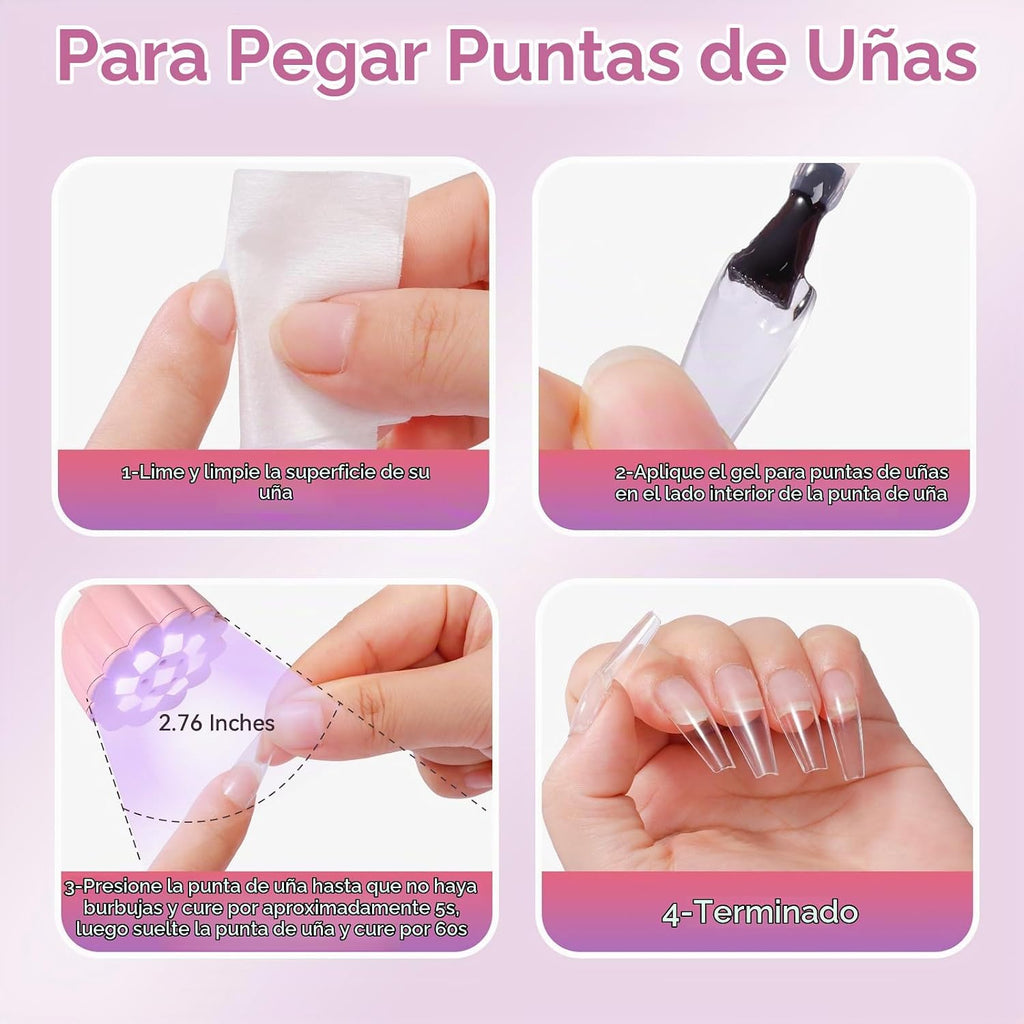 Makartt Lámpara UV LED de cuello de cisne para uñas gel constructor...