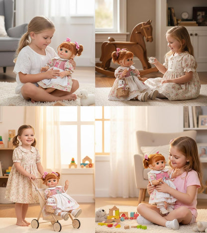 Muñeca bebé de Cloveray, muñeca reborn realista de 18 pulgadas con...