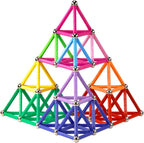 ELONGDI Bloques de construcción magnéticos, [132 piezas] Juego de p...