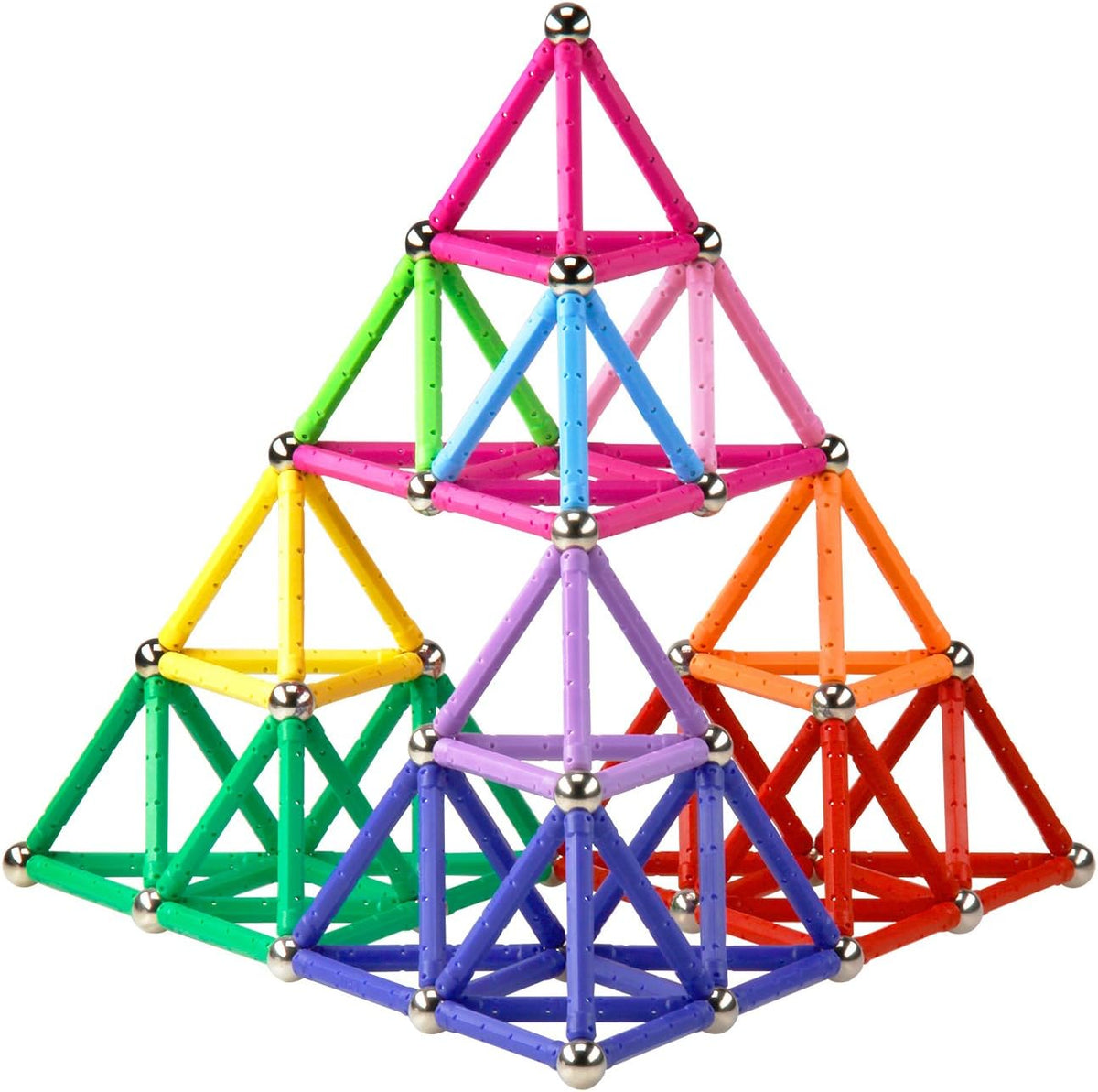 ELONGDI Bloques de construcción magnéticos, [132 piezas] Juego de p...