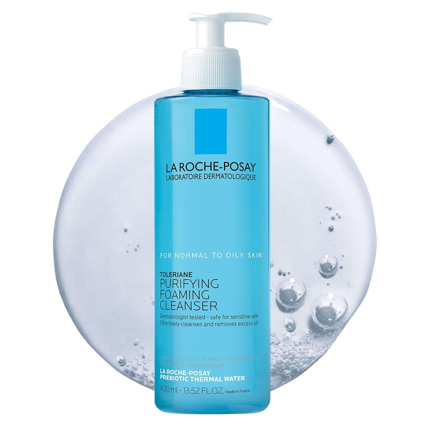 La Roche-Posay Toleriane Limpiador Facial Espumoso Purificante, Lim...