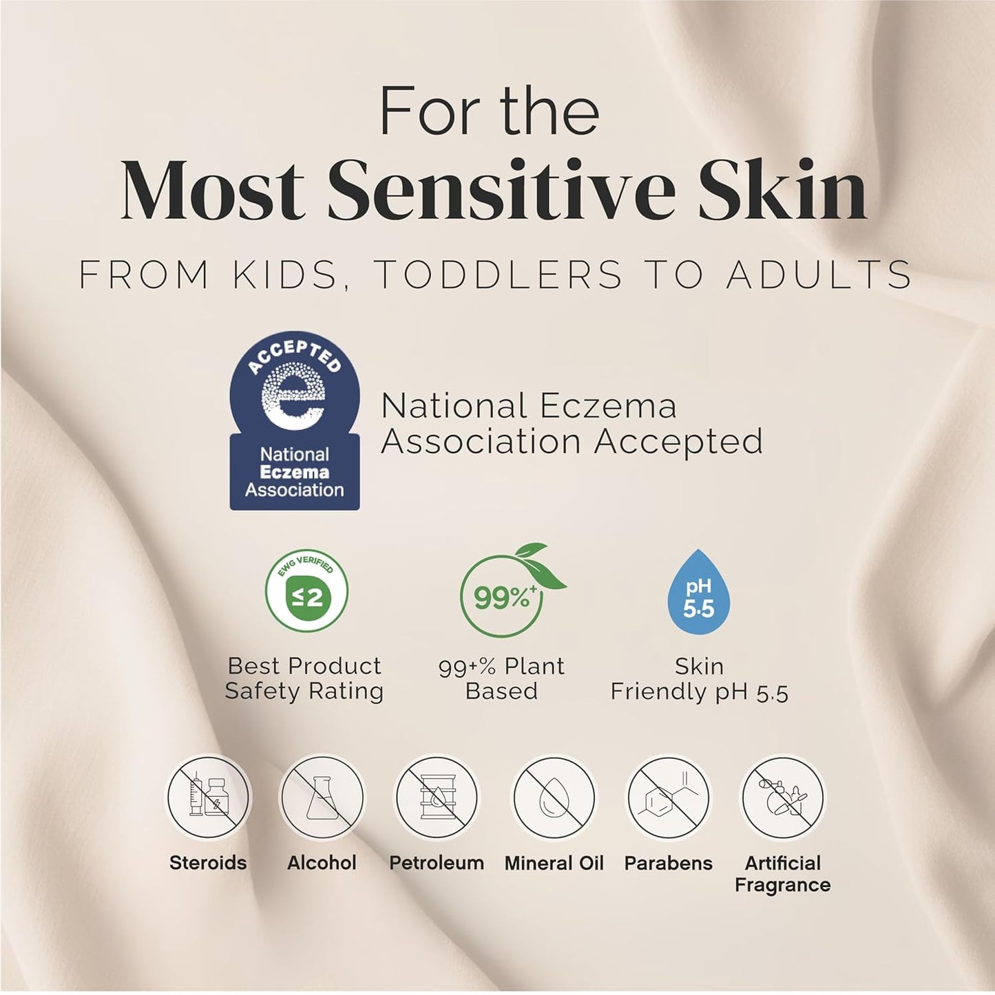 Puriya Crema de eccema 5 en 1 para niños, bebés, niños pequeños, adultos, loción avanzada de avena coloidal para alivio de la piel seca y con picazón en cara y cuerpo, tratamiento de eccema con