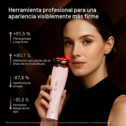 INIA Terapia de luz roja 3 en 1 para cara y cuello, dispositivo de...