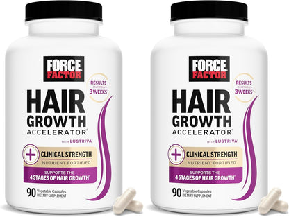 Force Factor Multivitamínico acelerador del crecimiento del cabello...