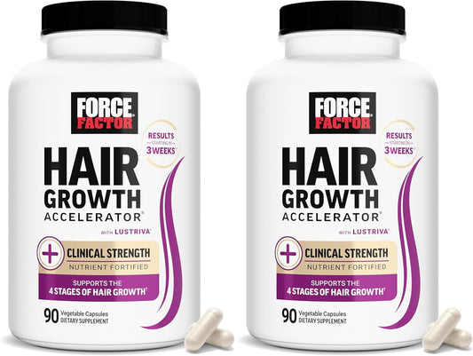 Force Factor Multivitamínico acelerador del crecimiento del cabello...