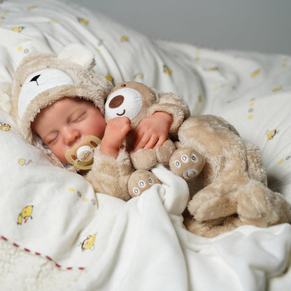 BABESIDE Muñecas de Bebé Reborn Realistas Niño - Muñeca de Bebé de 17 Pulgadas Cuerpo Suave Realista-Muñeca de Bebé Recién Nacido de Silicona Cuerpo Completo de Vinilo Muñecas de Bebé de Vida Real con