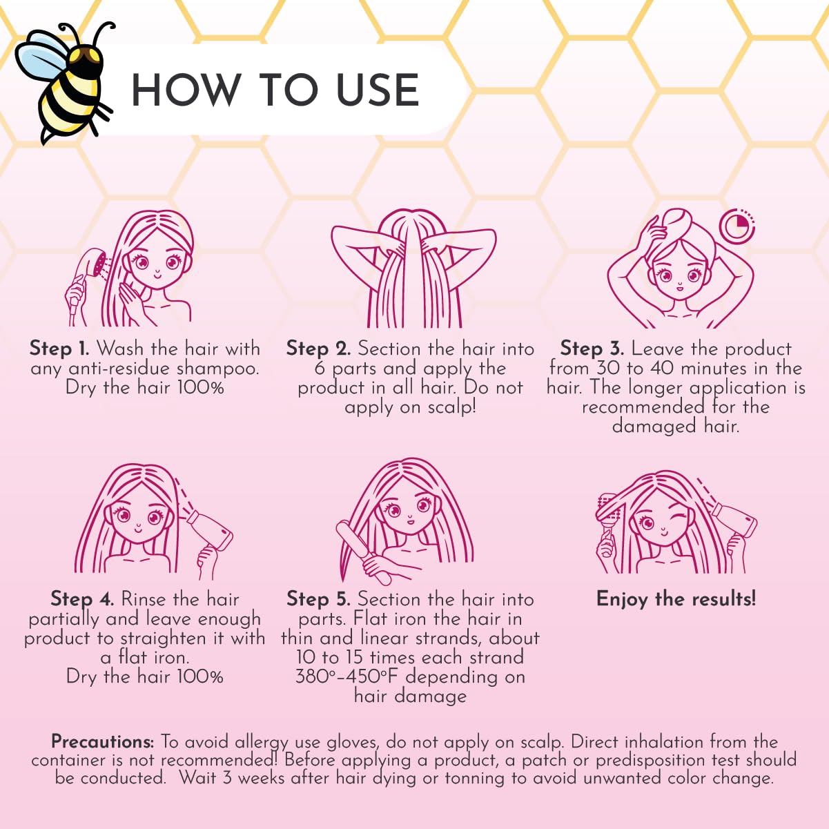 Jumybee Mascarilla japonesa BTX para cabello dañado B-TOX - Tratami...