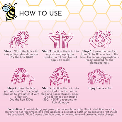 Jumybee MASCARILLA PARA EL TRATAMIENTO DEL CABELLO DAÑADO Japonés B...