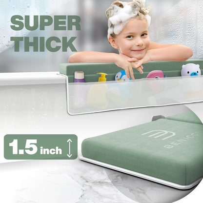 Cómoda almohadilla para arrodillarse en el baño y apoyo para codos...