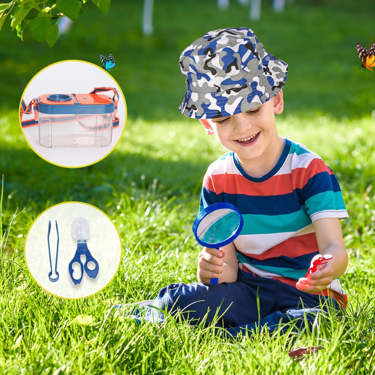 Meland Juego de camping para niños con tienda de campaña, juguete d...
