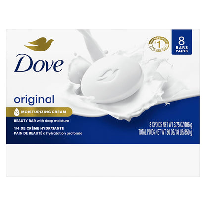 Dove Jabón en barra de belleza original para piel suave y lisa, con...