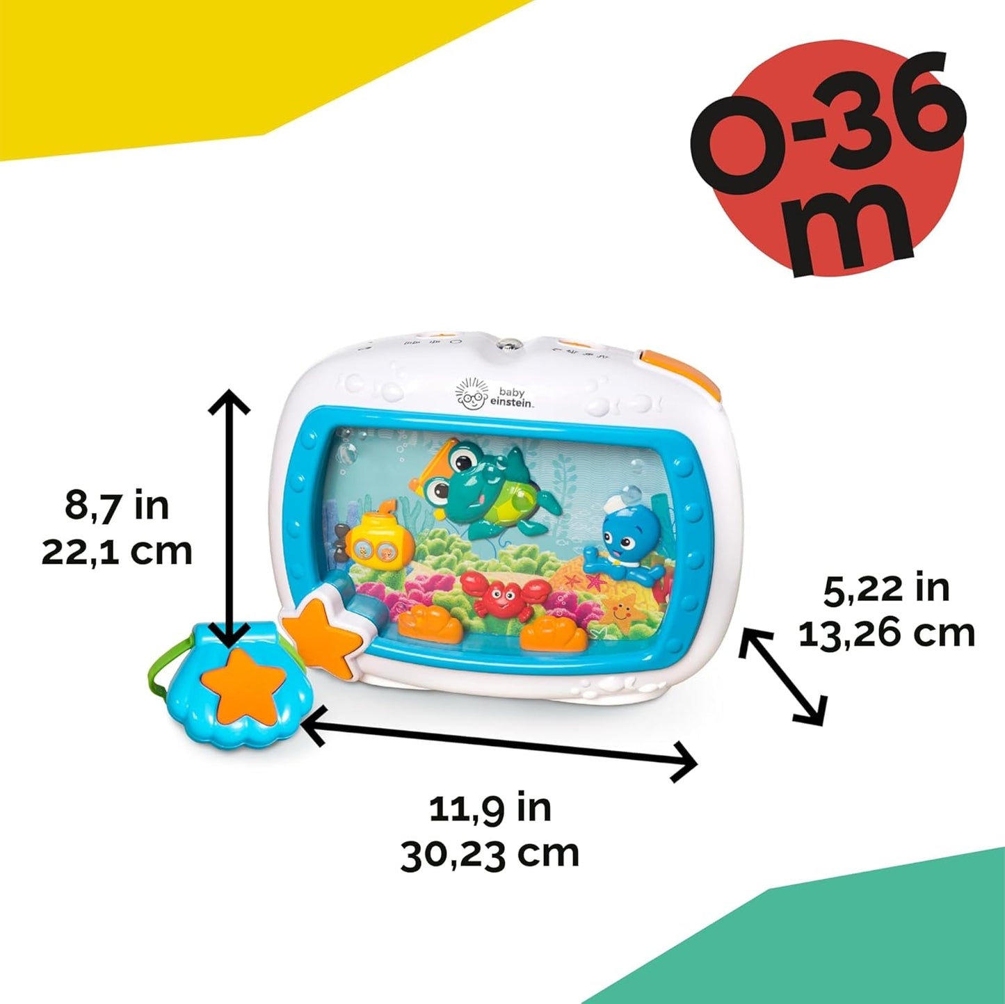 Baby Einstein Sea Dreams - Calmante de juguete con control remoto,...