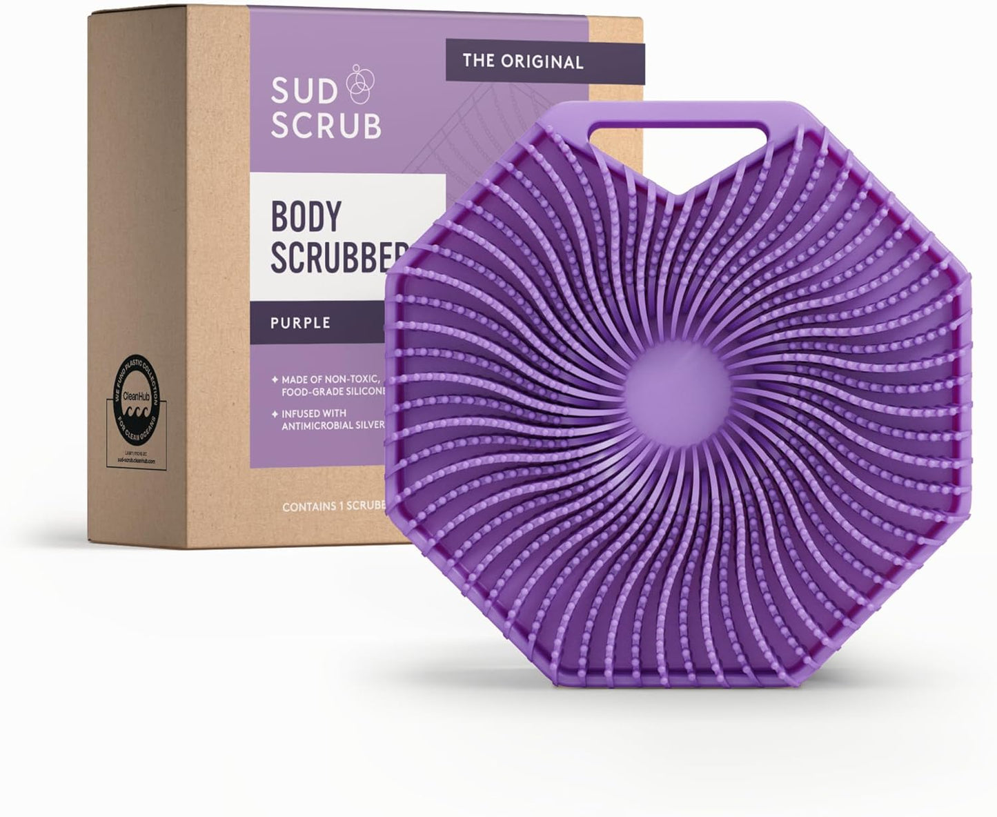 Sud Scrub® Exfoliante Corporal de Silicona Antimicrobiana, Exfolian...