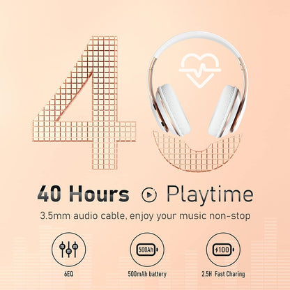 Falebare Auriculares Bluetooth Sobre la Oreja, Auriculares Inalámbr...
