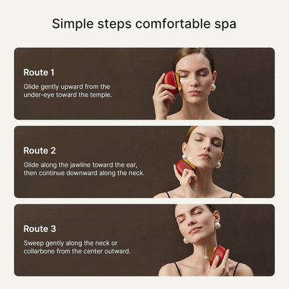 ZDEER Juego de cuidado facial eléctrico Gua Sha, masajeador facial...