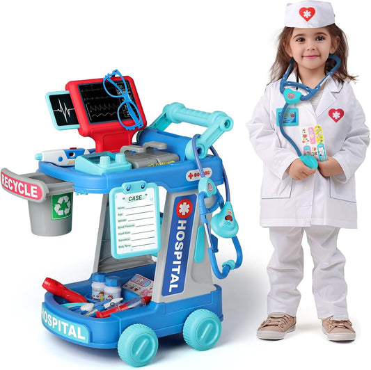 Liberry Kit de médico para niños pequeños de 2, 3, 4, 5 años, juego...