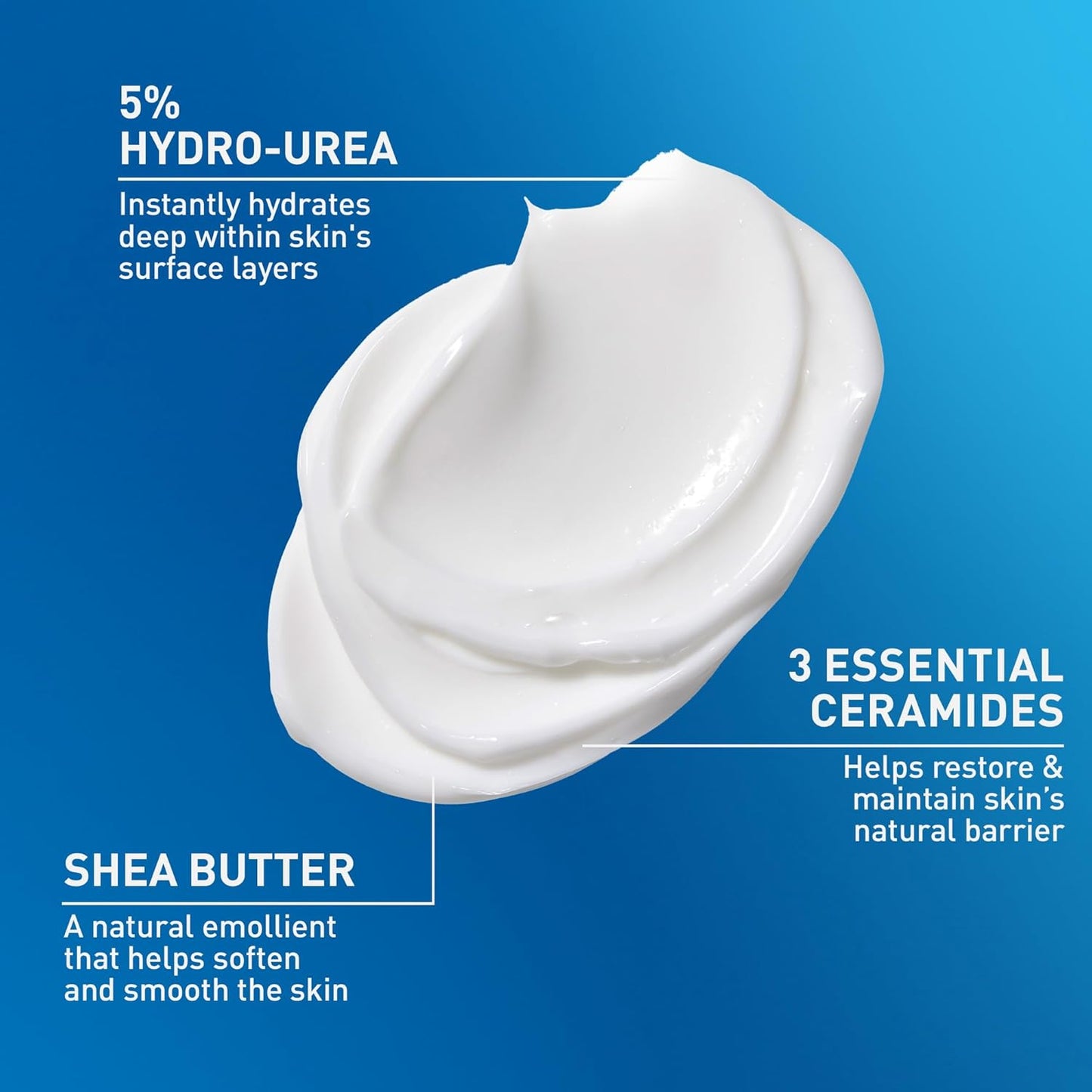 CeraVe Crema hidratante intensiva, hidratante corporal con manteca...