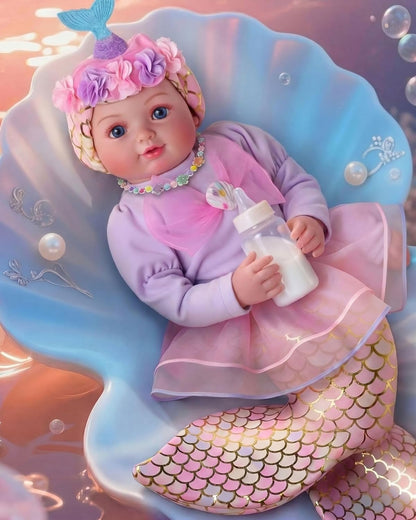 BABESIDE Muñeca bebé de sirena \u2013 Muñecas de bebé suaves y real...