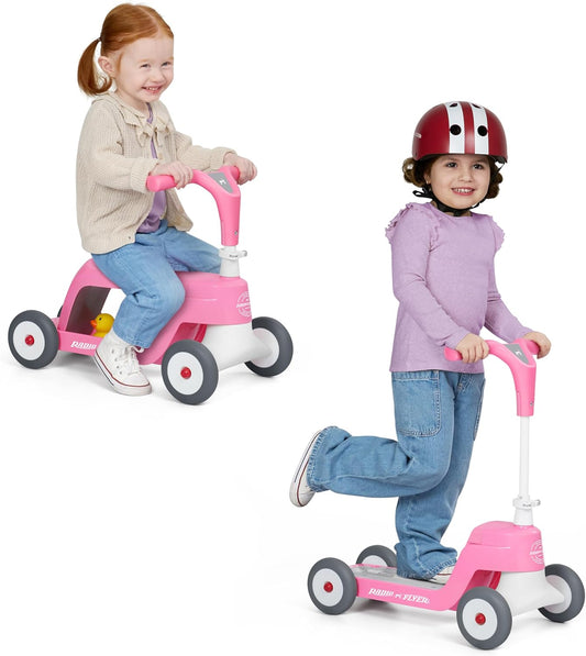 Radio Flyer Scoot 2 Scooter, azul, para niños de 1 a 4 años, juguet...