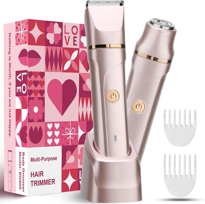 VEGITERIA Recortadora de bikini para mujer, afeitadora eléctrica 2...