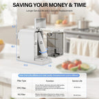 Aigerri Encimera de filtro de agua de ósmosis inversa UV, 5:1 puro...