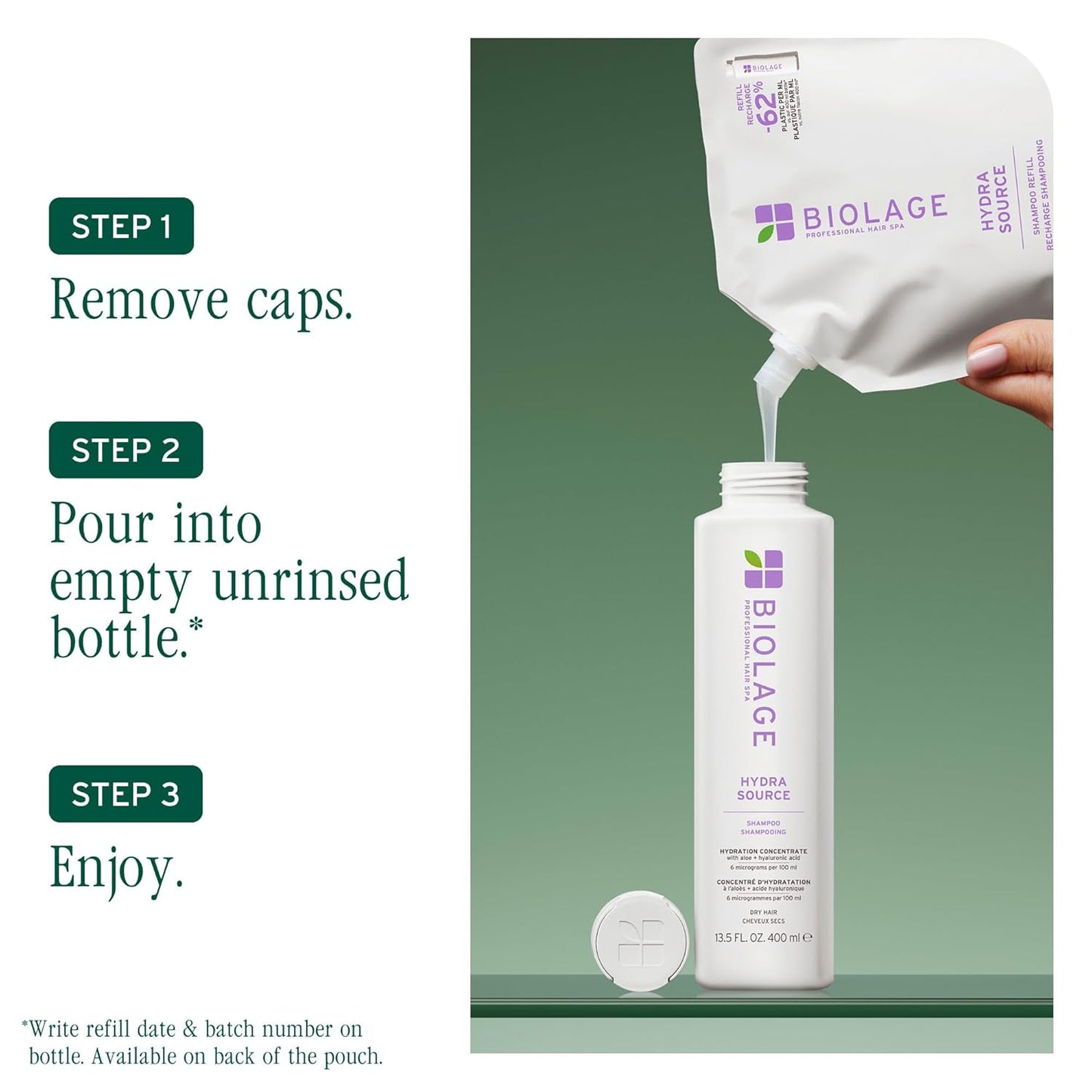 Biolage Hydra Source Shampoo - Softens, Moisturizes &amp; Adds Shin...