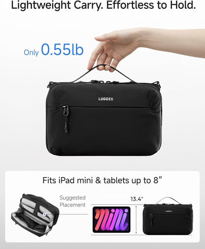 LUGGEX CBX01 - Estuche de viaje organizador de electrónica, bolsa d...