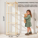MIRCNY Almacenamiento de animales de peluche, torre organizadora de...
