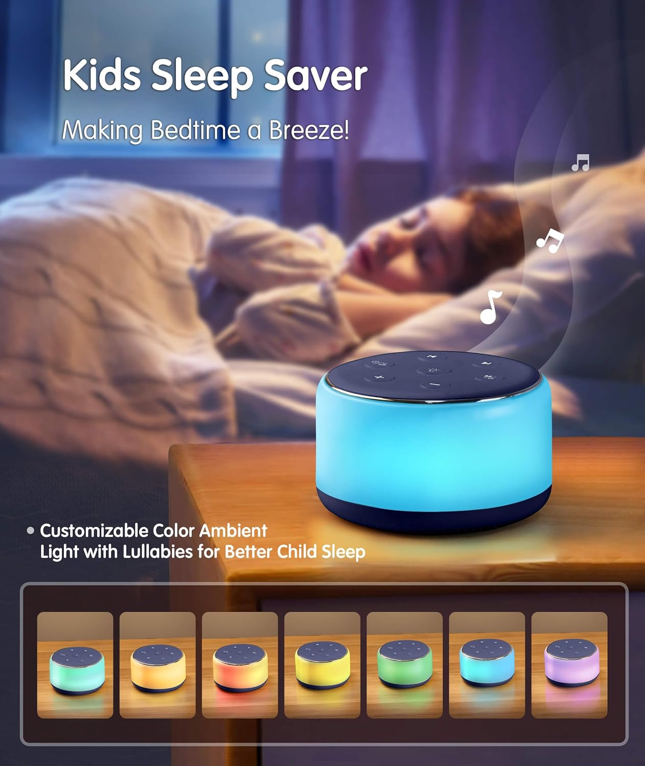 FamiSym Máquina de Sonido para Dormir para Bebés, Niños y Adultos -...