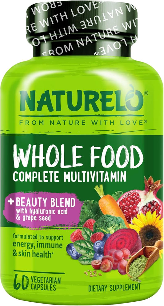 NATURELO Multivitamínico de Alimentos Integrales con Soporte Adicio...