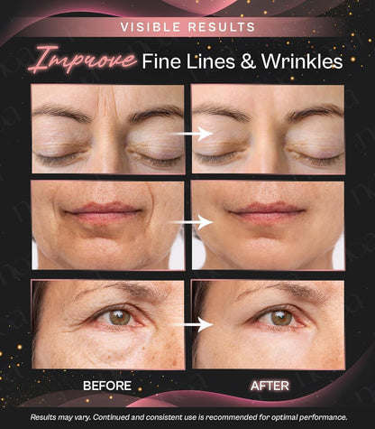 LuxeSkin Masajeador facial de terapia de luz roja LED de 7 colores...