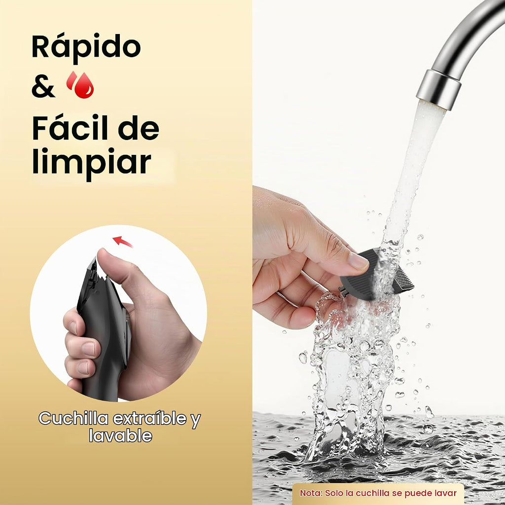 OLOV PROFESSIONAL Cortapelos para hombres, kit de cortapelos inalám...