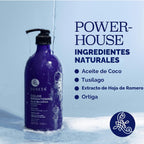 Luseta Champú azul iluminador de color para morenas y tonos naranja...