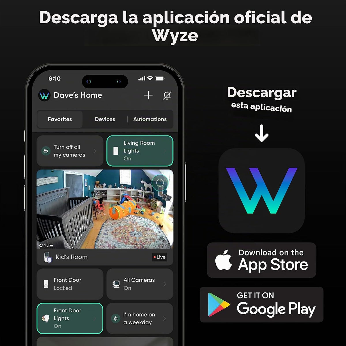 Wyze Cámara de ventana, cámara de seguridad WiFi HD para interiores...