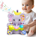 Ryotagift Juguetes de animales de peluche elefante musical bilingüe...