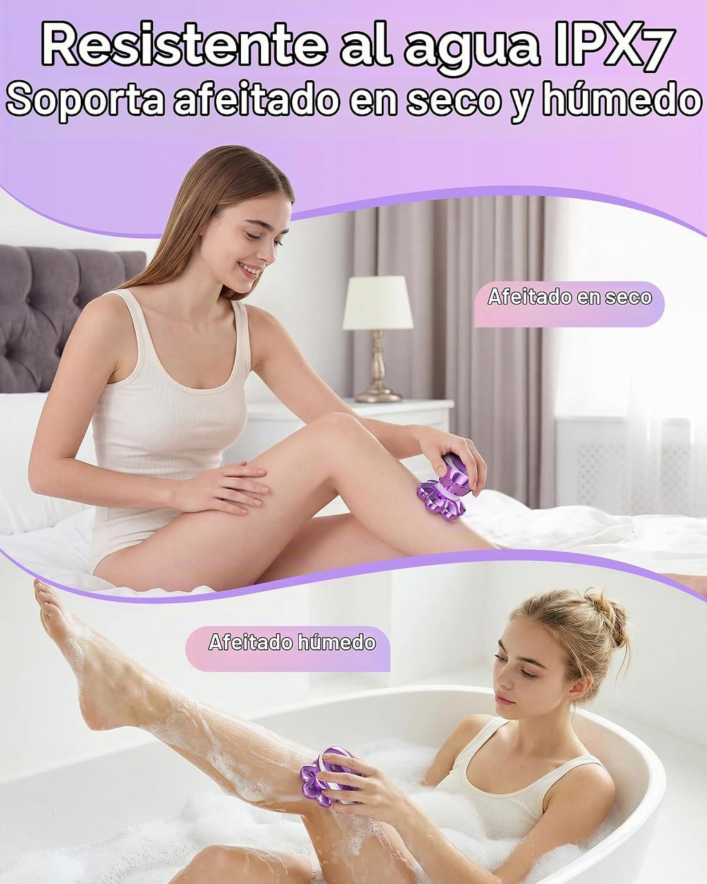 Maquinillas de afeitar eléctricas 5 en 1 para mujer, afeitadoras el...
