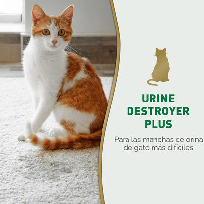 Nature\u2019s Miracle Urine Destroyer Plus para Gatos, 32 Onzas, Fó...