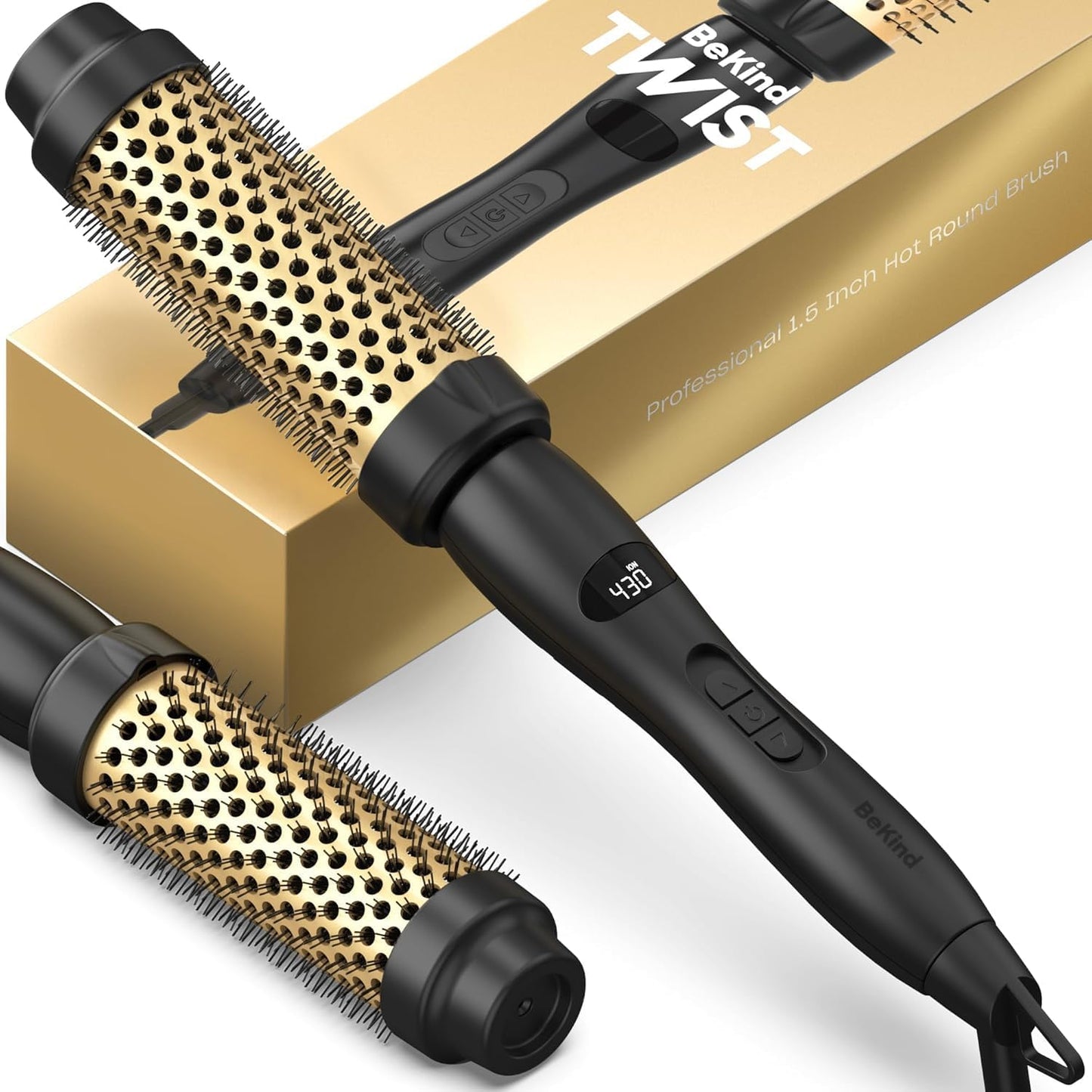 BeKind Twist Pro - Cepillo térmico mejorado de 1.5 pulgadas, versát...