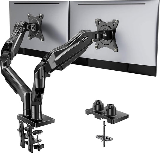 HUANUO FlowLift™ Soporte para monitor doble, soporte de escritorio...