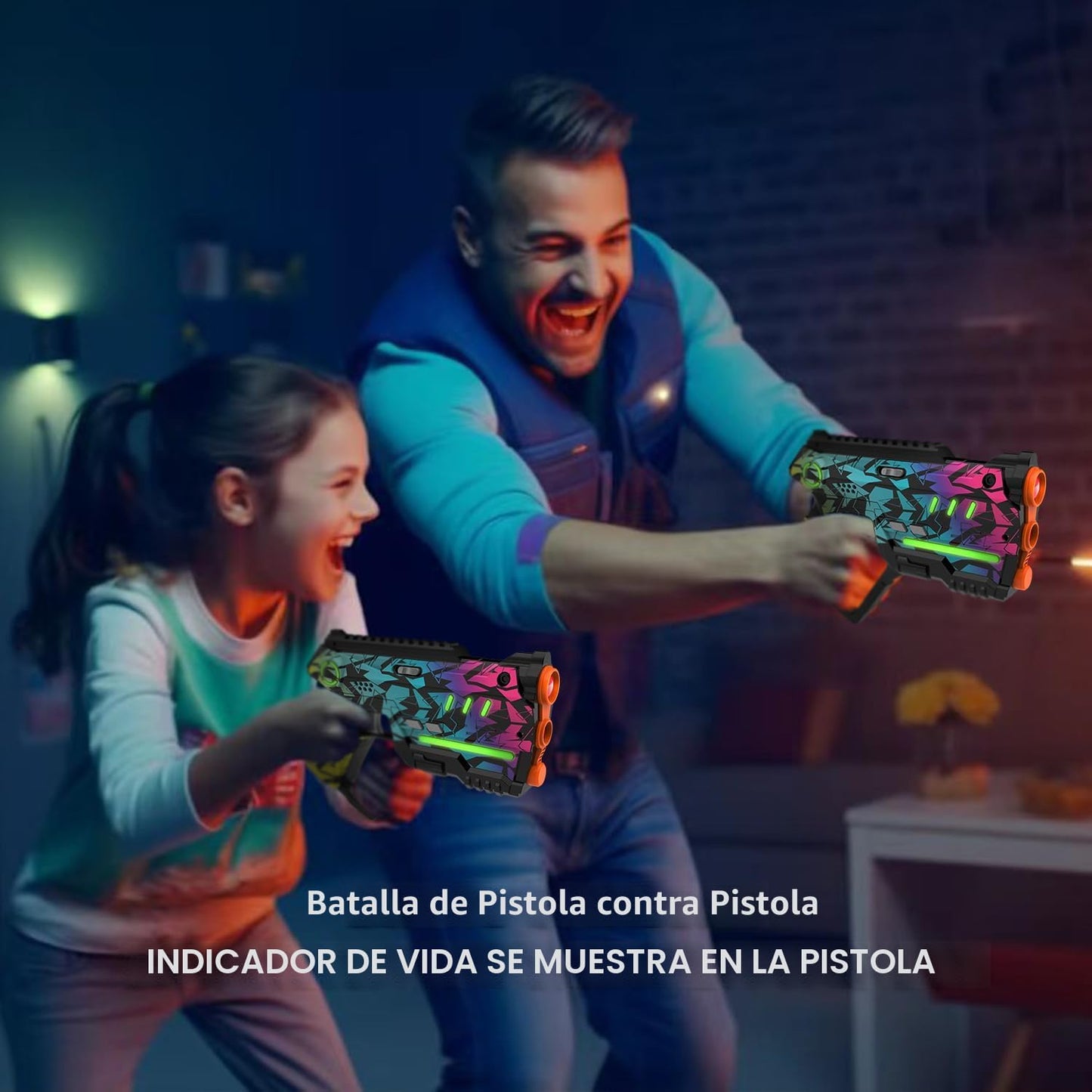 Juego de Laser Tag de 2, Juego de Laser Tag para Niños Juego Interi...