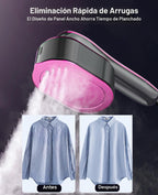 ADPTOYU Vaporizador y plancha 2 en 1 para ropa, vaporizador portáti...