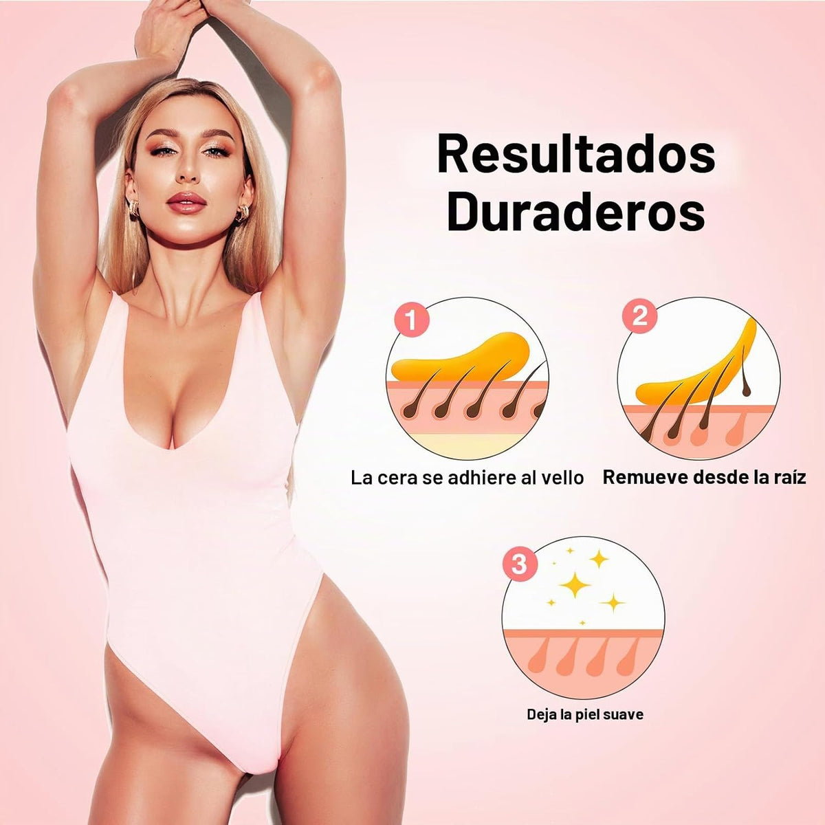 Waxers Recambio de cera enrollable para depilación con rodillo de r...