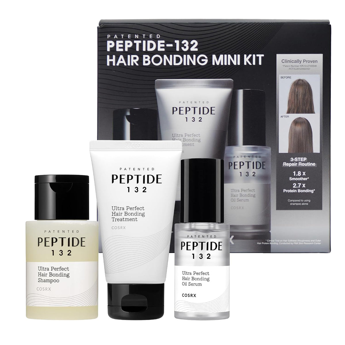 COSRX PEPTIDE-132 - Mini kit de vinculación para el cabello, champú...